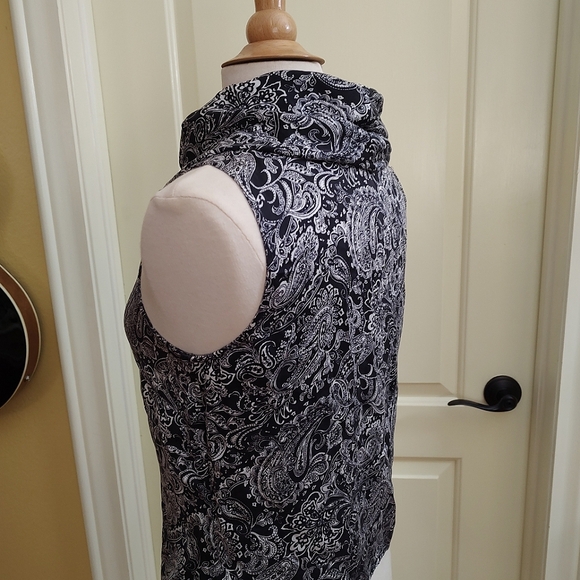 Anna and Frank Black & White Blouse Vintage 100% Silk  Women's Classic - Picture 6 of 14